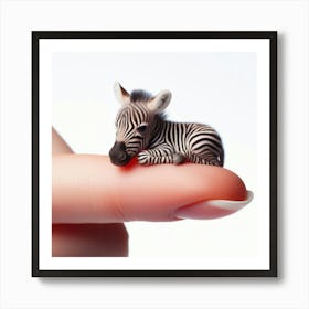 Tiny Zebra Art Print