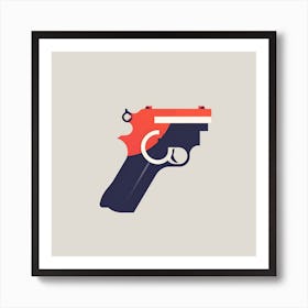 Gun cut Art Print