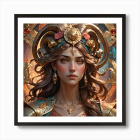 Aries woman Art Print