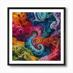 Swirls Of Color 1 Art Print