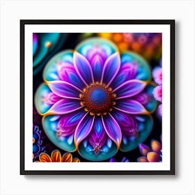 Colorful Flowers Art Print