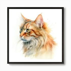 Selkirk Cat Portrait 2 Art Print