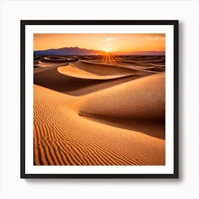 Sunset In The Dunes 3 Art Print