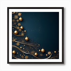 Christmas Tree Background 9 Art Print