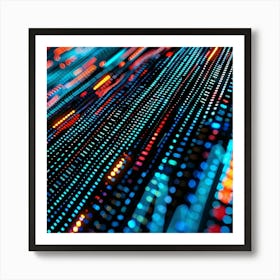 Abstract Light Pattern Art Print