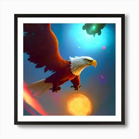 Space Eagle Art Print