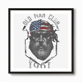 Mens Old Man Club Established 1961 Art Print