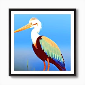 Blue Heron 2 Art Print