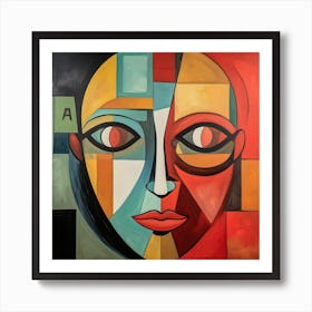 Abstract Face Art Print