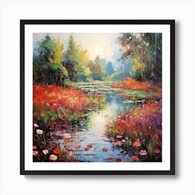 Lively Landscapes: Italian Impasto Art Print