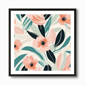 Soft Floraform Art Print