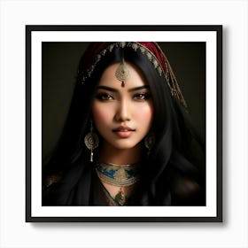 Beautiful Indian Princess Art Print
