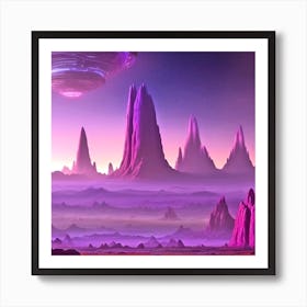 Alien Landscape 3 Art Print