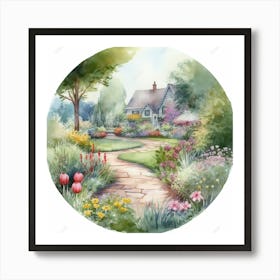 Garden Path 10 Art Print