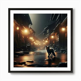 Urban Fox Art Print