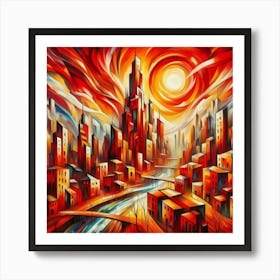 Cityscape Art Print