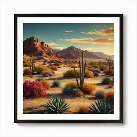 Desert Landscape 5 Art Print