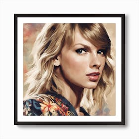 Taylor Swift ( Bohemian Design ) 3 Art Print