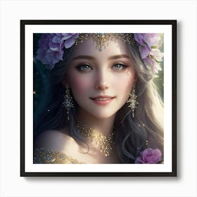 Enigmatic Fairy Queen Art Print