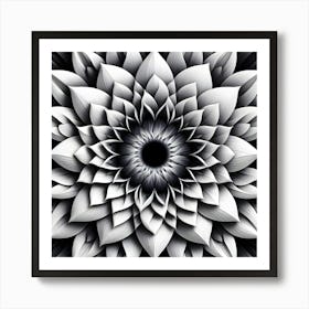 Abstract Flower 11 Art Print