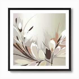 Abstract Floral Painting 4 Art Print