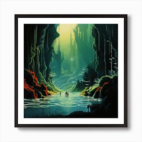 Through The Cave Art Print