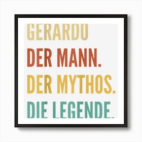 Funny German First Name Design Gerardo Art Print