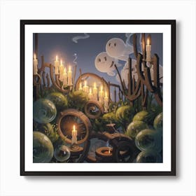 Ghosts In The Forest Art Print
