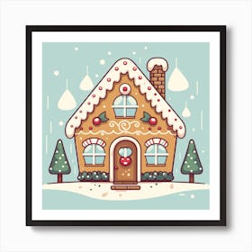 Gingerbread House 1 Art Print