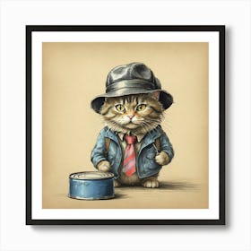 Cat In Hat 11 Art Print