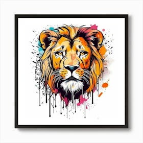 Lion Head Art Print