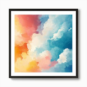 Abstract Of Clouds Art Print