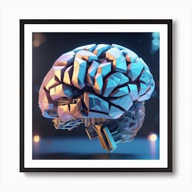 Brain In 3d 3 Art Print