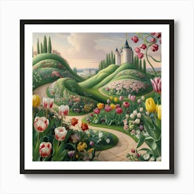 Tulip Garden 12 Art Print