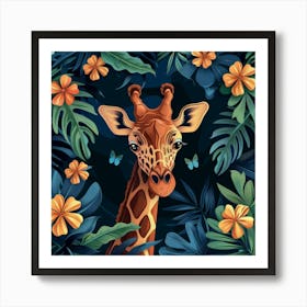 Jungle Giraffe (9) Affiche