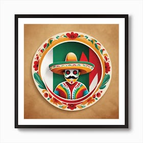 Mexican Skull 41 Art Print