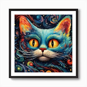 Galaxy Cat 1 Art Print