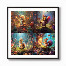 Armadiler A Mischievous Squirrel Leads You Through A Magical Fo 8aa9e4ec A2cd 4eb3 A84a 7797d4dff887 Art Print