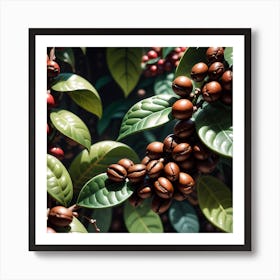 Coffee Beans On A Tree 75 Art Print