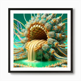 DMT ai art 008 Art Print