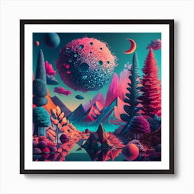 Landscape - Digital Art Print Art Print