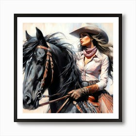 Creative Horse Beauty Illustration Nr 85 Art Print