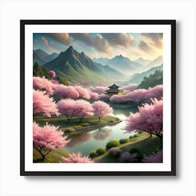 Cherry Blossoms Art Print