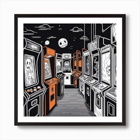 Arcade Machines 1 Art Print
