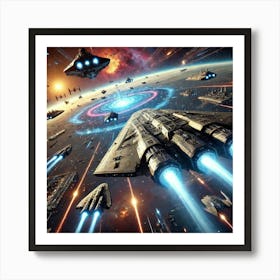 Lumen Command Ship Role Converted Art Print