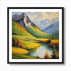 Landscape Painting 221 Art Print