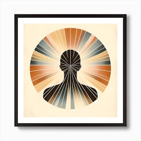 Man In A Circle Art Print