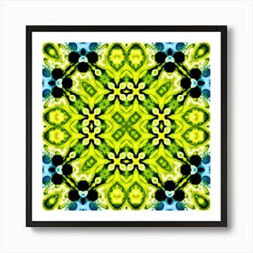 The Symbol Is The Blue And Yellow Pattern Of Ukraine 3 Art Print