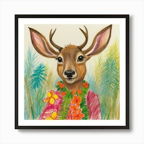 Hawaiian Deer 4 Art Print