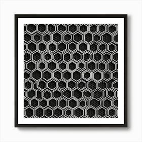 Hexagonal Pattern Art Print